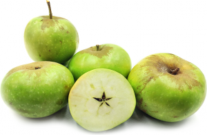 Rhode Island Greening - this apples dates back to the 1600's.  Although not the prettiest to look at, it is superb for baking,  cooking and sauces.